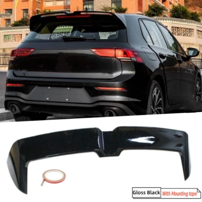 Fit For VW GTI Golf MK8 22-24 Oettinger Style Gloss Black Rear Roof Spoiler Wing - Image 1 of 4