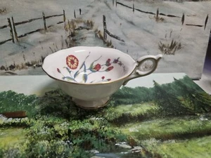 Wedgwood Harlequin Turquoise Crocus Tea Cup Only England Fine China - Picture 1 of 11