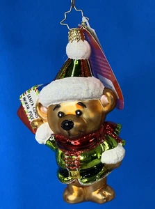 Christopher Radko Bärchen guter Helfer Weihnachtsschmuck - Bild 1 von 10