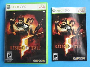 NO GAME - XBOX 360 RESIDENT EVIL 5 - NUR HÜLLE & HANDBUCH - KEIN SPIEL - Bild 1 von 3