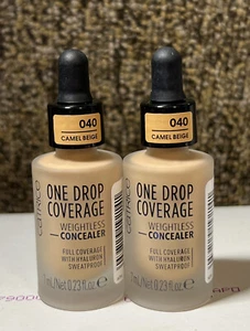 Corrector sin peso X2 Catrice cobertura de una gota 040 CAMEL BEIGE - Imagen 1 de 3