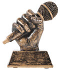  Music Trophy Resin Student Vintage Decor Antique Microphone