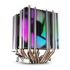 Refroidisseur d'air CPU 6 caloducs dissipateur thermique à deux tours avec ventilateurs LED de 90 mm pour 5502