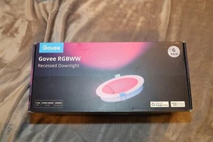 Govee RGBWW 6” Recessed Downlight - H601A - 6 Pack Alexa Google - Picture 1 of 6
