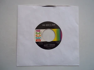 MARTY ROBBINS - This Much A Man / Guess I'll Just Stand Here - 45 RPM 7" Record - Picture 1 of 6