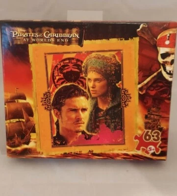 Pirates of the Caribbean At World's End Jack Sparrow 63 Pc Puzzle 2007 5+ - Image 1 of 4