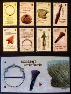 Jersey Stamps "Jersey Ancient Artifacts" Presentation Pack MNH 8 Value Set 2017 - Picture 1 of 4