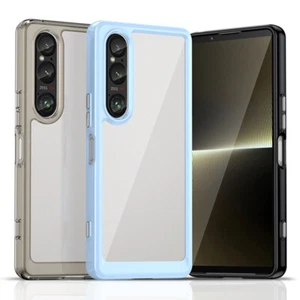 For Sony Xperia 1 VI 10 VI 1 V 5 V 10 V Acrylic Shockproof Protective Cover Case - Picture 1 of 18