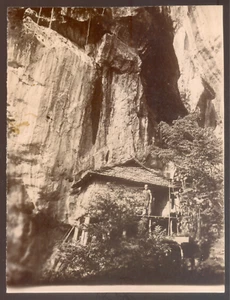 Indochine COCHINCHINE Ha Tîen, Pagode du Bonnet à Poils, Citrate 1902 - 16x12 cm - Bild 1 von 1