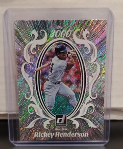 RICKEY HENDERSON Yankees 2023 Donruss Mr. 3000 Insert MLB Baseball Card #M3K-1