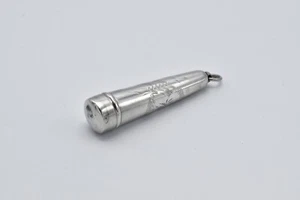 Antique Sterling Silver Cheroot Holder Case - Picture 1 of 7