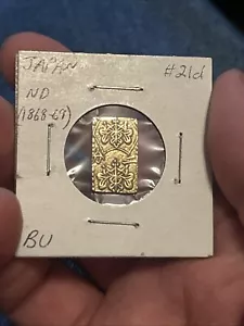 NO DATE (1868-69) Japan 2 BU Circulated .223 Fine Gold .777 Fine Silver ANGEL # - Picture 1 of 5
