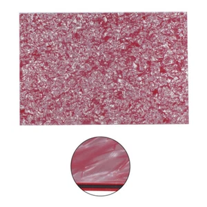 Golpeador de guitarra en blanco FLEOR material de hoja 43x29 cm placa rascadora rosa perla - Imagen 1 de 5