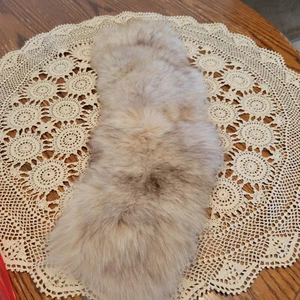Genuine FOX Fur Collar Piece 21 in. in. Natural - Picture 1 of 2