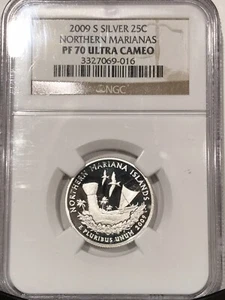 2009 S 25C Silver Quarter Northern Marianas PF70UC NGC Certified - Picture 1 of 2