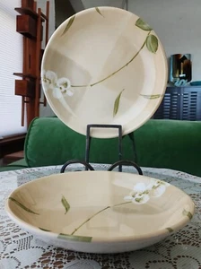 2 Crate & Barrel ORCHID 9.25" PASTA BOWL Royal Stafford Great Britain ENGLAND - Picture 1 of 3