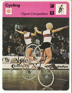 CYCLING Figure Competition Bicycle Art Sport 1979 SPORTSCASTER CARD 47-12A - Picture 1 of 1