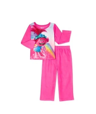 Conjunto de pijama y pantalón para niñas pequeñas Trolls talla 7/8 Foto 1 de 3