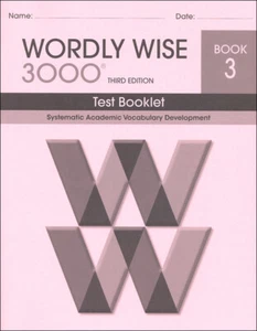 Wordly Wise 3000 Grade 3 Tests **3rd Edition** - Picture 1 of 1