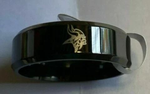 Minnesota Vikings Titanium Ring, style #1 sizes 5-14 Cover