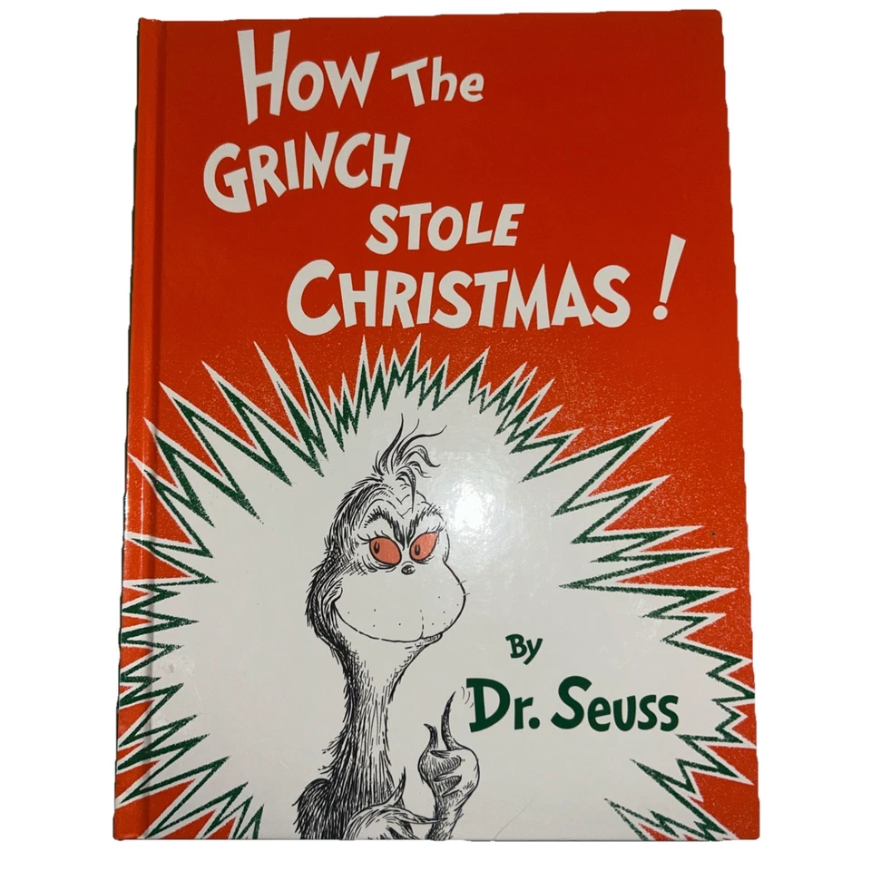 Dr. Seuss How the Grinch Stole Christmas! Large Hardcover Book 1985 Foto 1 de 4