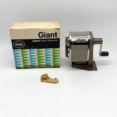 Sacapuntas Apsco Gigante En Caja Original ¡Leer! Hecho en USA Foto 1 de 4