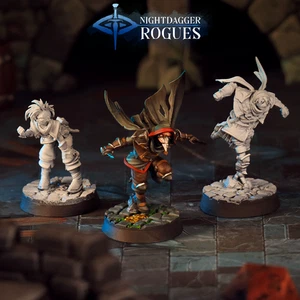 Steampunk Rogues | Dungeons and Dragons D&D 28-32mm Tabletop Miniaturen - Bild 1 von 8