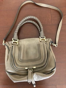 Bolso Cartera CHLOÉ Marcie Mediano Cuero Tuerca - Imagen 1 de 3