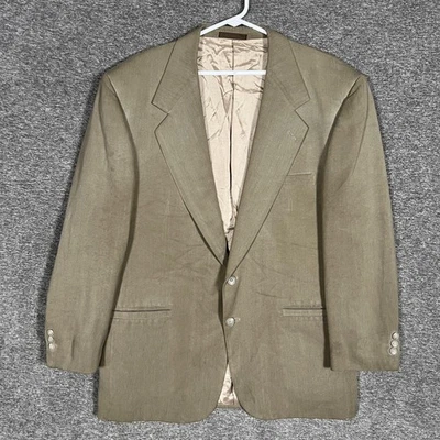 Blazer V2 By Versace Para Hombres 42R Tostado Dos Botones Abrigo Deportivo Clásico Elegante Foto 1 de 4