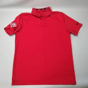 Nike Golf Dri Fit MLB All-Star Game 2018 Red Short Sleeve Polo Shirt Mens Size L - Picture 1 of 8