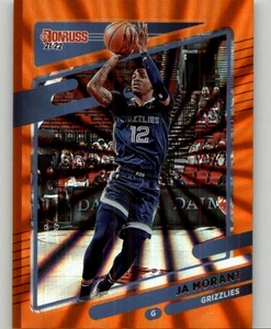 2021-22 Donruss Ja Morant Holo Orange Laser #76 Memphis Grizzlies - Picture 1 of 2