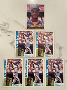 1984 Topps Darryl Strawberry #182 Rookie Card Lot (5) + Donruss RC #68 NY Mets - Picture 1 of 4