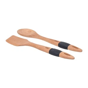 Set 2 mestoli cucina legno marrone - Foto 1 di 4