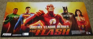 JUSTICE LEAGUE HEROES: THE FLASH POSTER - Game Boy Advance, GBA, Nintendo Power - Picture 1 of 1