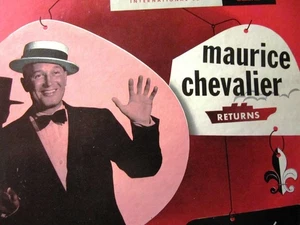 MAURICE CHEVALIER RETURNS French Chanson HENRI RENE Valentine VICTOR Album S 51 - Picture 1 of 7