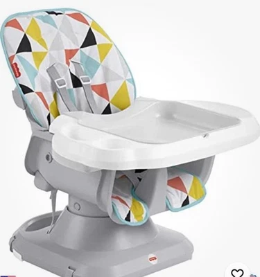 Fisher-Price SpaceSaver Silla Alta y Asiento Elevador - Portátil con Bandeja Lavable Foto 1 de 4