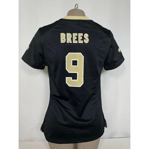 Drew Brees #6 New Orleans Saints Nike On Field Black Game Jersey Women's SMALL - Picture 1 of 15