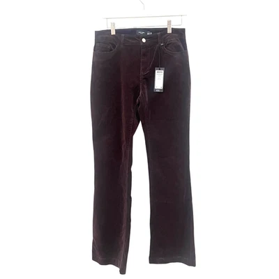 NWT Vero Moda Denim Sz M/32 Coffee Bean Brown Flared Cordory PANTS Low Rise - Image 1 of 4