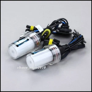 2xCar HID Xenon Headlight Light 35W H8/H9/H11 3000K Bulbs Lamp Golden Yellow Hot - Picture 1 of 6