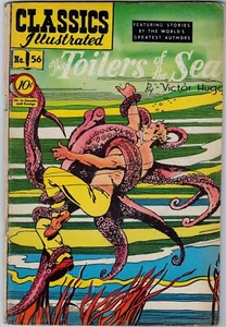 Classics Illustrated #056 - Toilers of the Sea - 1st Ed! HRN 55 Comic 1949 VG- - Picture 1 of 3