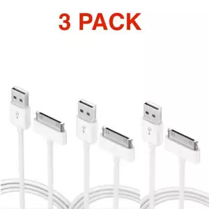 3pack of 30pin USB Charging Data/Sync Cable for Apple ipod classic / nano 4/5/6 - Picture 1 of 4