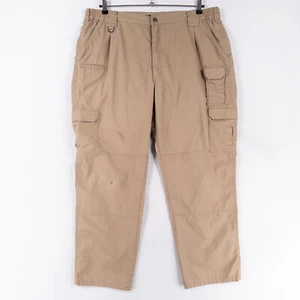 Pantalones tácticos 5.11 para hombre 40 x 31 marrón tostado antidesgarro bolsillos de carga utilitarios * - Imagen 1 de 13