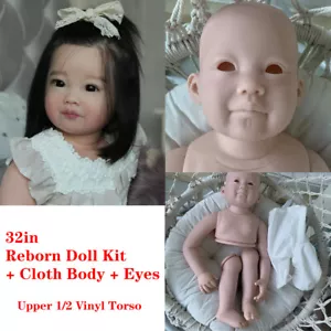 32in Blank Reborn Doll Kit Set Vinyl Unpainted Toddler Baby Huge Doll Mold DIY - Picture 1 of 8