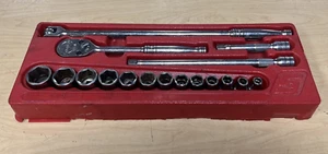 Snap On 317MSPC 17 pc 1/2" Drive 6-Point SAE General Service Socket Set - Picture 1 of 14