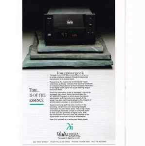 1991 Wadia Digital WT-2000 CD Player Transport Stereo Hi-Fi Vintage Ad - Picture 1 of 1