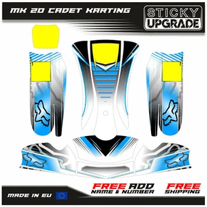 MK20 Cadet FULL KART Graphics Kit 21 MIL Karting Stickers - Picture 1 of 9