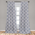 Printed Microfiber Fabric 2 Panel Curtain Set With 3 Different Sizes By