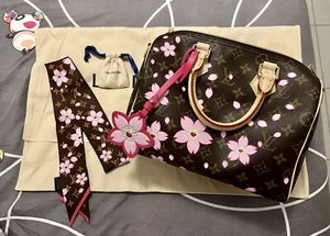 Sac Louis Vuitton Speedy 25 LV TM Murakami Monogram Cherry Blussom Bandeau Bb - Bild 1 von 17