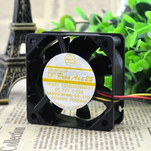 SANYO 109D0624H402 24V 0.09A 6CM 6025 Chassis Cooling Industrial Fan Mute - Picture 1 of 4