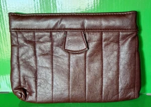 Vintage St. Thomas Spring Snap Closure Clutch Soft Burgundy Leather Handbag 7 " - Bild 1 von 4